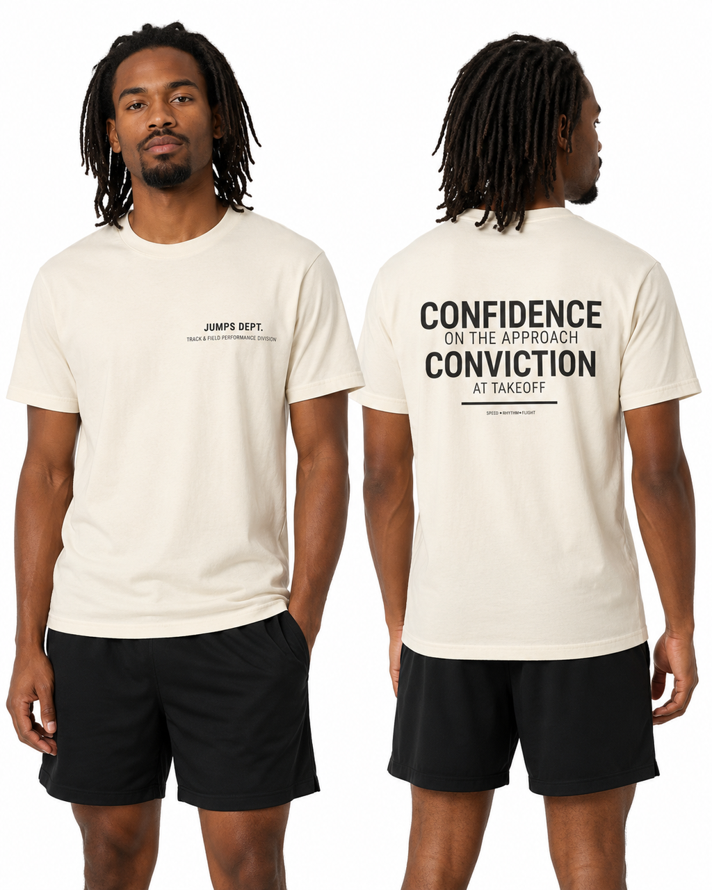 Jumps Dept. Confidence & Conviction T-Shirt (Adult)
