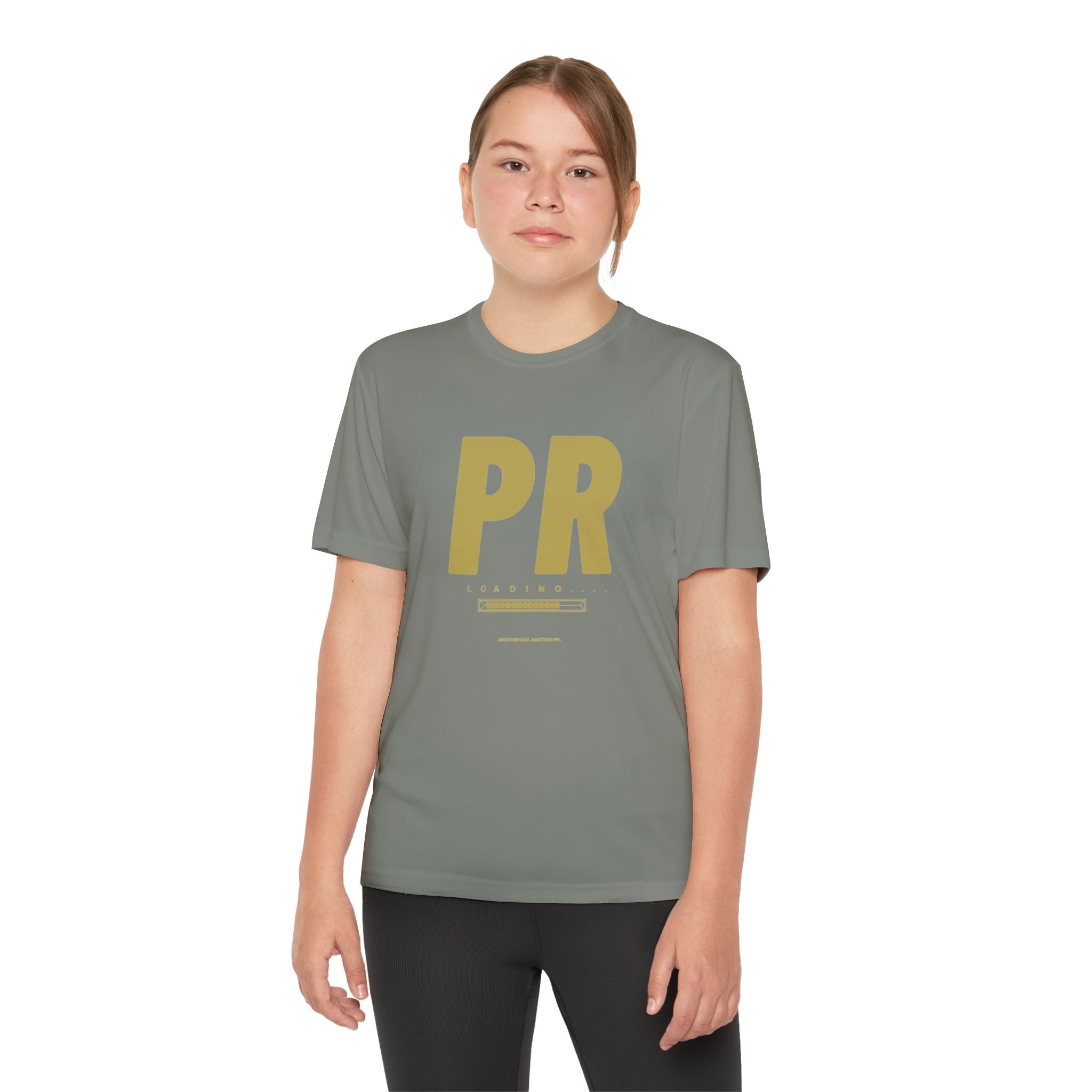 Gold PR Loading Youth Performance Shirt — Athletic Training Shirt