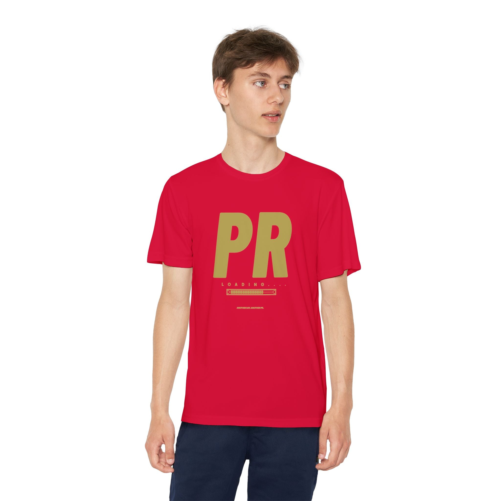 Gold PR Loading Youth Performance Shirt — Athletic Training Shirt