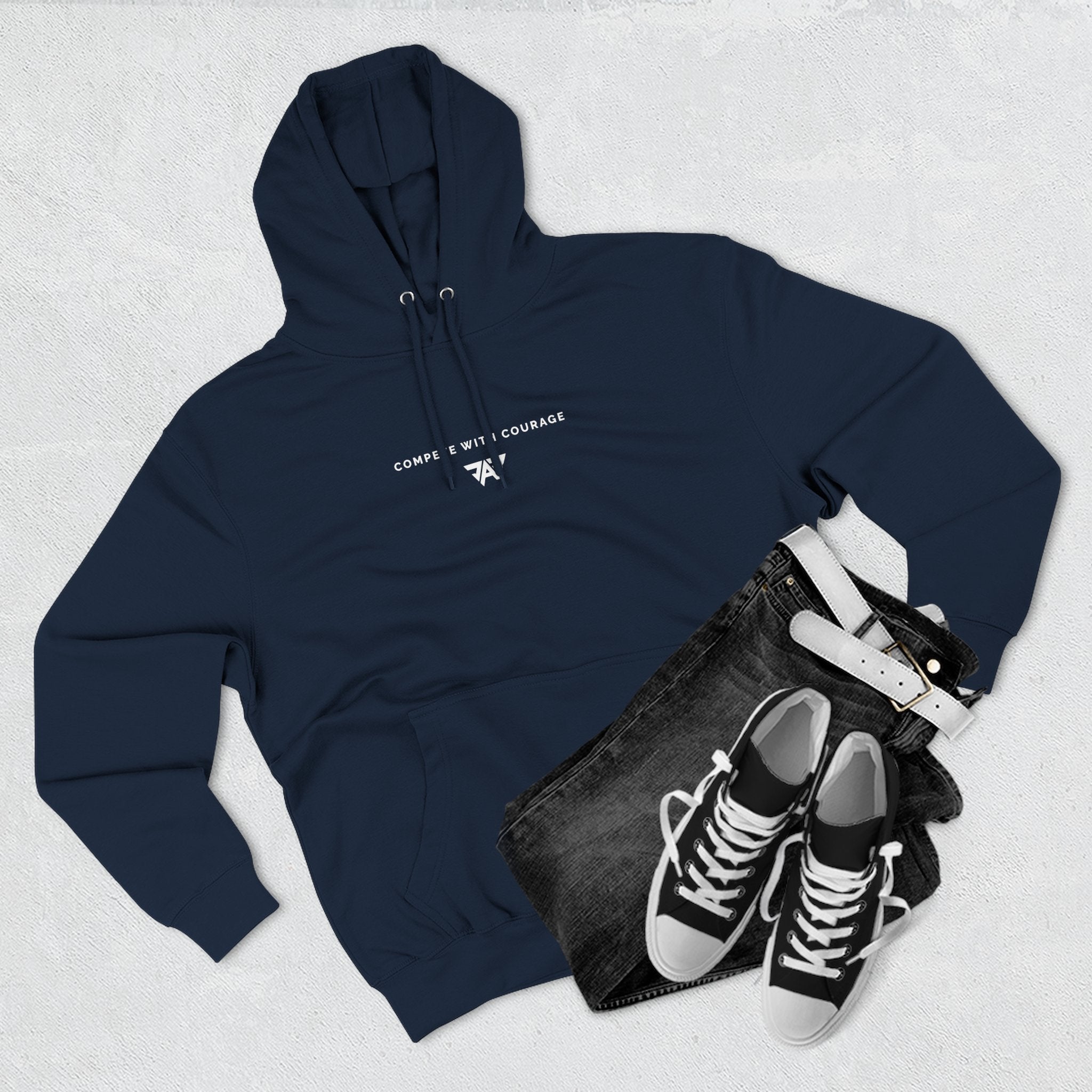 Adult Unisex "Compete With Courage" Fleece Pullover (Adult)