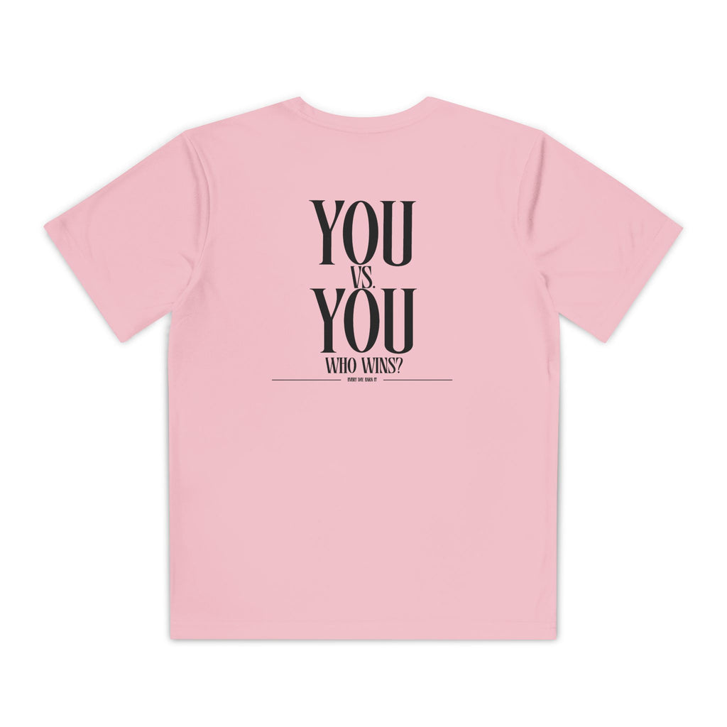 "You vs. You" Youth Performance T Shirt — 'YOU vs. YOU: Who Wins?' (Youth)