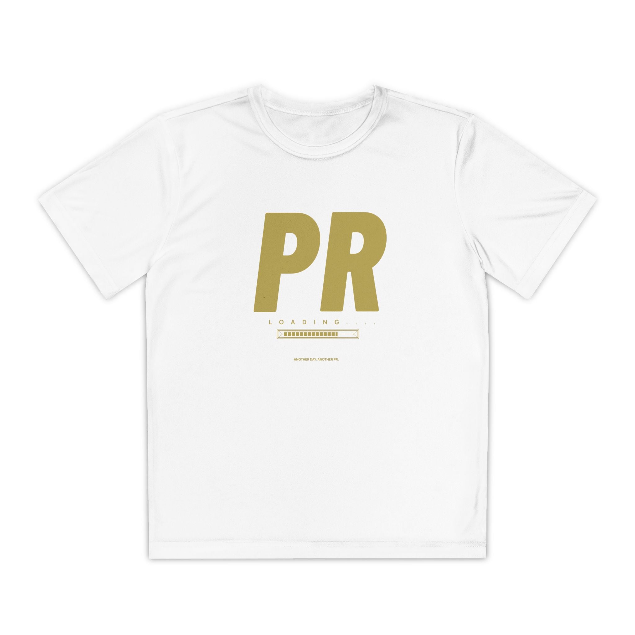 Gold PR Loading Youth Performance Shirt — Athletic Training Shirt