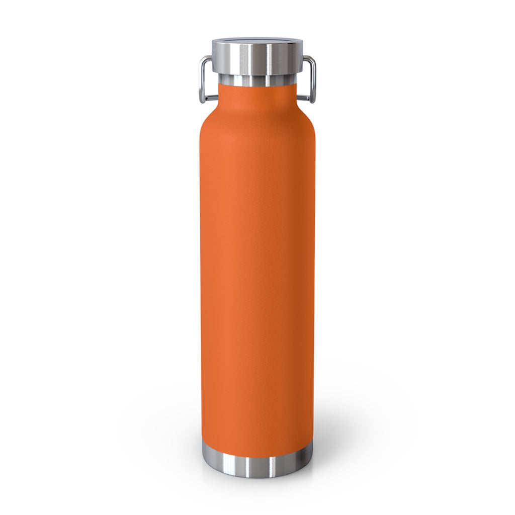 22oz Copper Vacuum Water Bottle — 'You vs You' Motivational Insulated Bottle