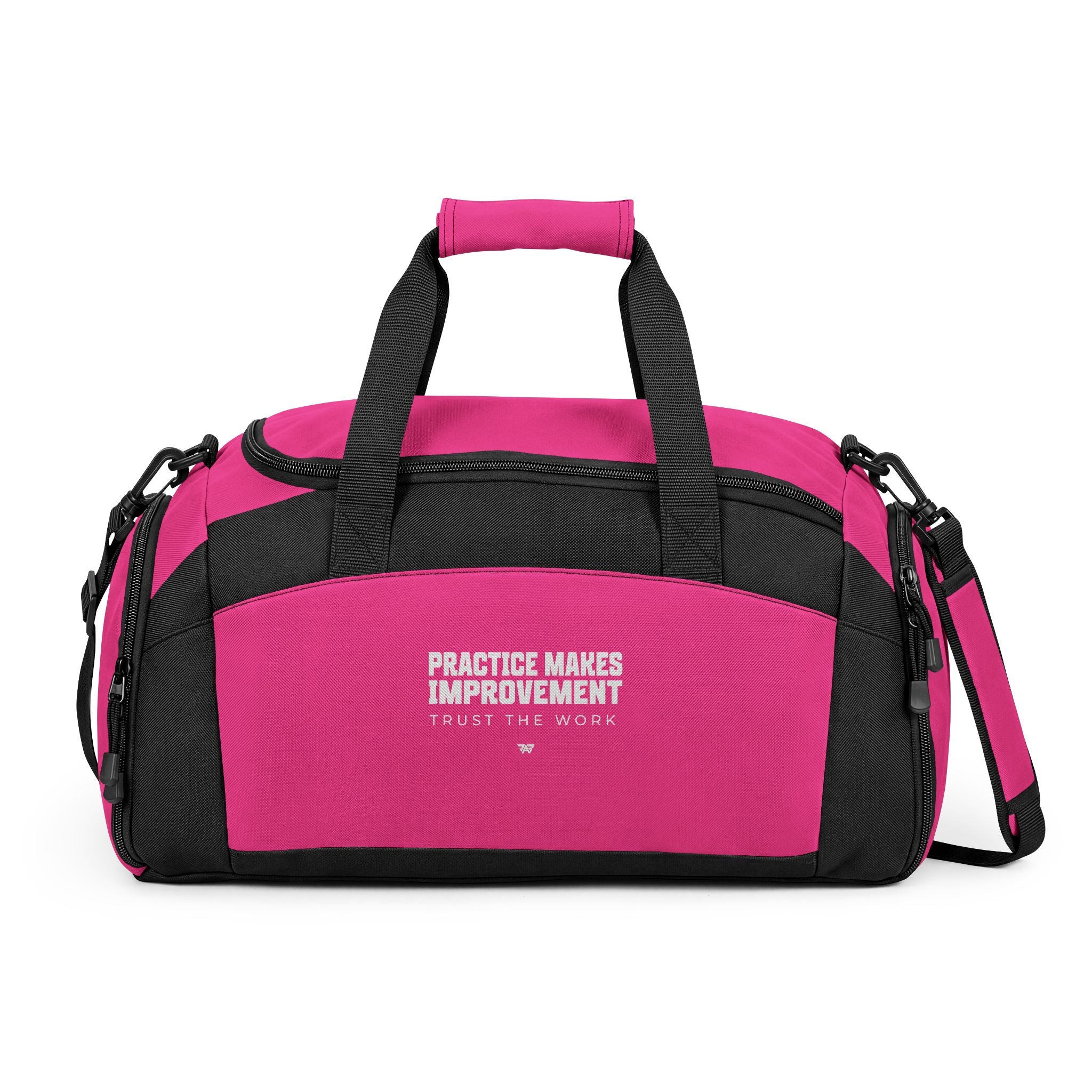 Training Bag — "Practice Makes Improvement" Workout Duffle