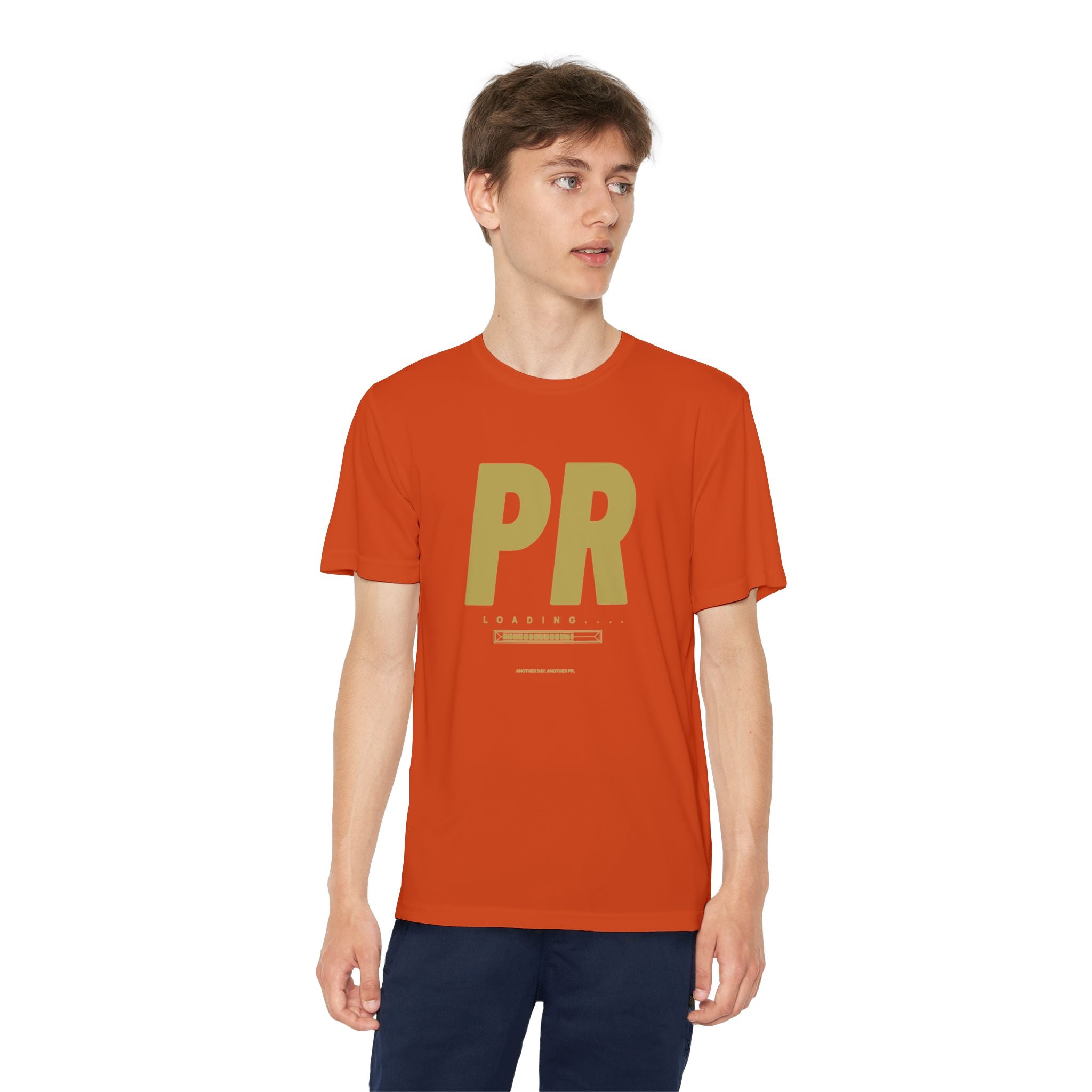 Gold PR Loading Youth Performance Shirt — Athletic Training Shirt