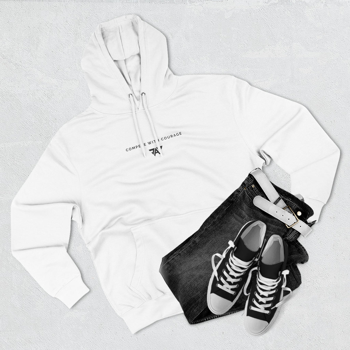 Adult Unisex "Compete With Courage" Fleece Pullover (Adult)