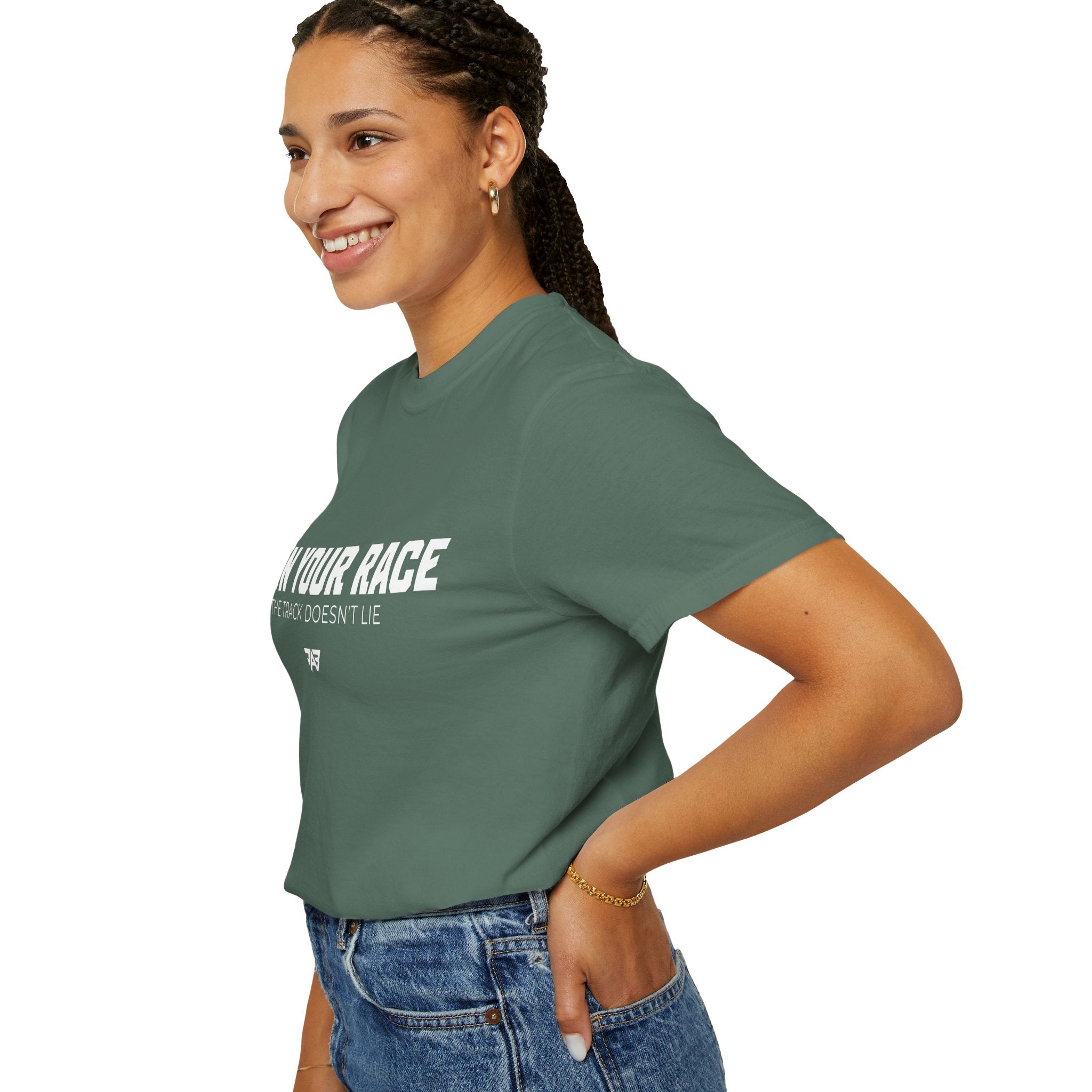 Run Your Race T-Shirt —  Track & Field Lifestyle Shirt (Adult)