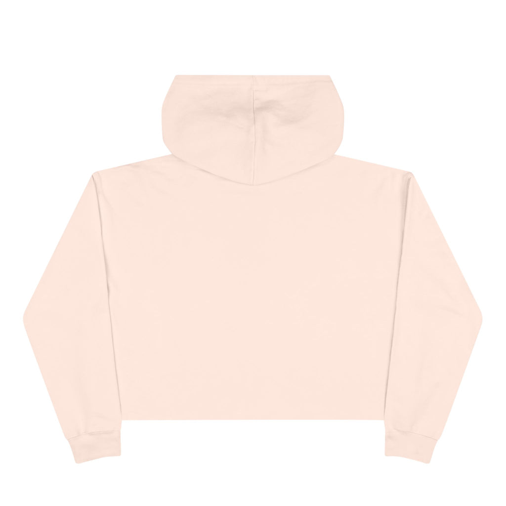 JAB Logo Crop Hoodie – Black Cropped Pullover with Small Chest Emblem
