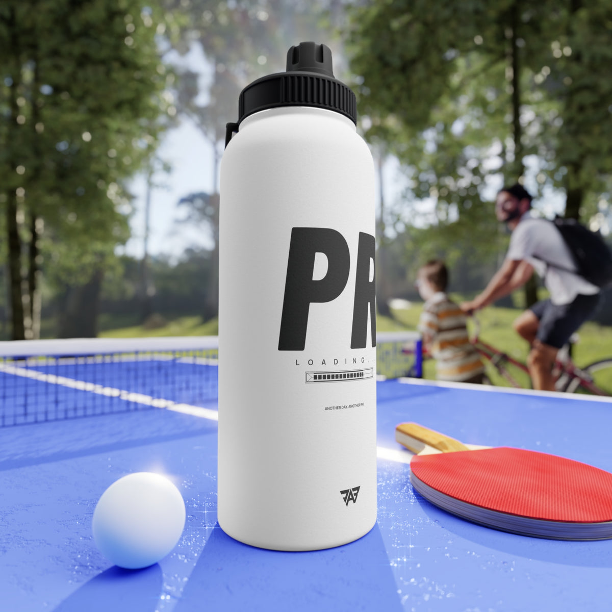 PR Sports Stainless Steel Water Bottle — Hydration Bottle with Sports Lid