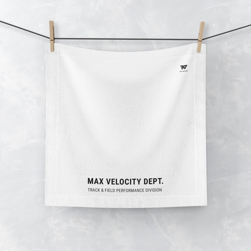 Max Velocity Dept. Face Towel — Track & Field Performance Hand Towel