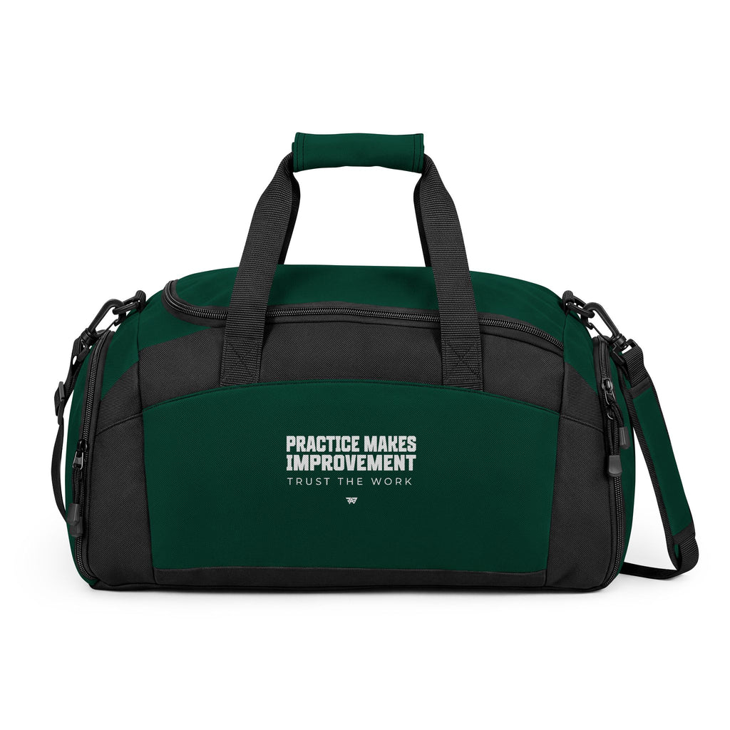 Training Bag — "Practice Makes Improvement" Workout Duffle