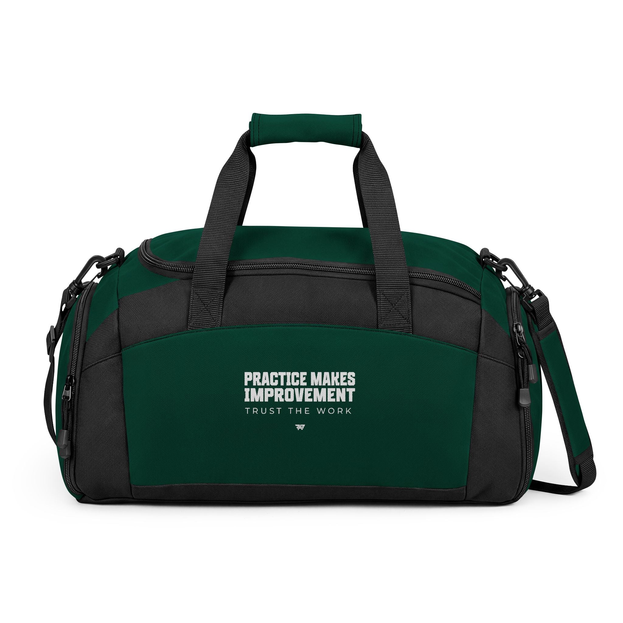 Training Bag — "Practice Makes Improvement" Workout Duffle