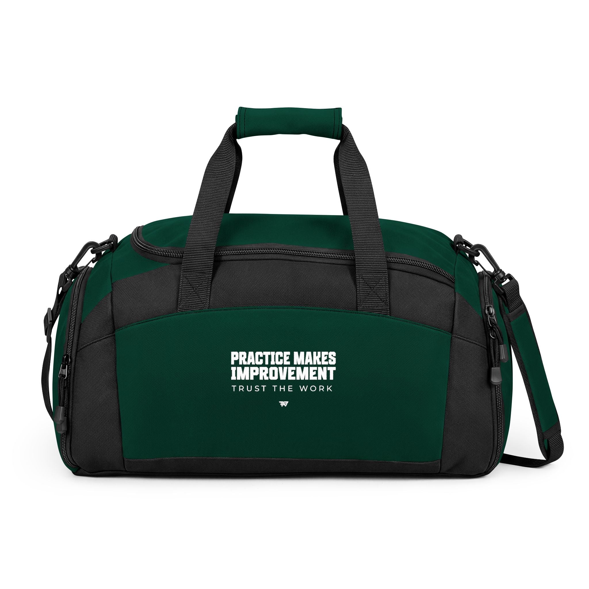 Training Bag — "Practice Makes Improvement" Workout Duffle