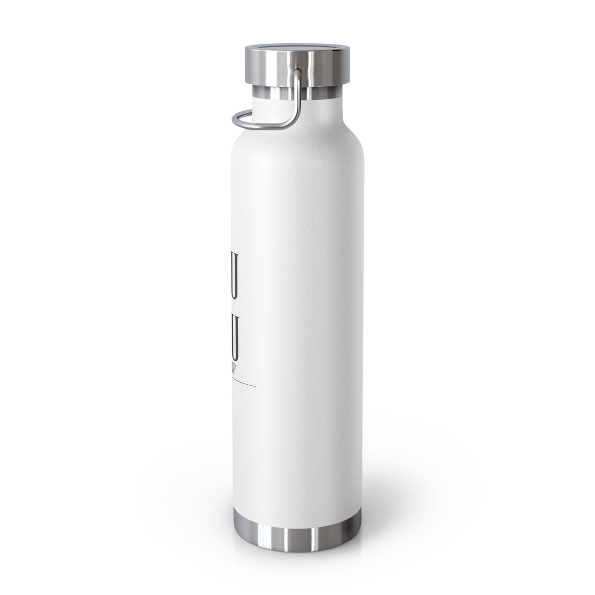 22oz Copper Vacuum Water Bottle — 'You vs You' Motivational Insulated Bottle