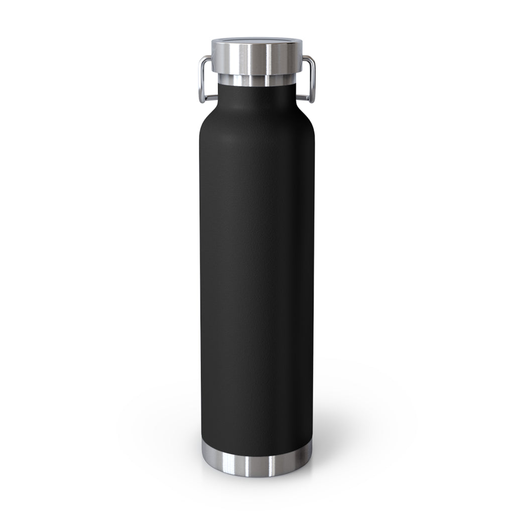 22oz Copper Vacuum Water Bottle — 'You vs You' Motivational Insulated Bottle