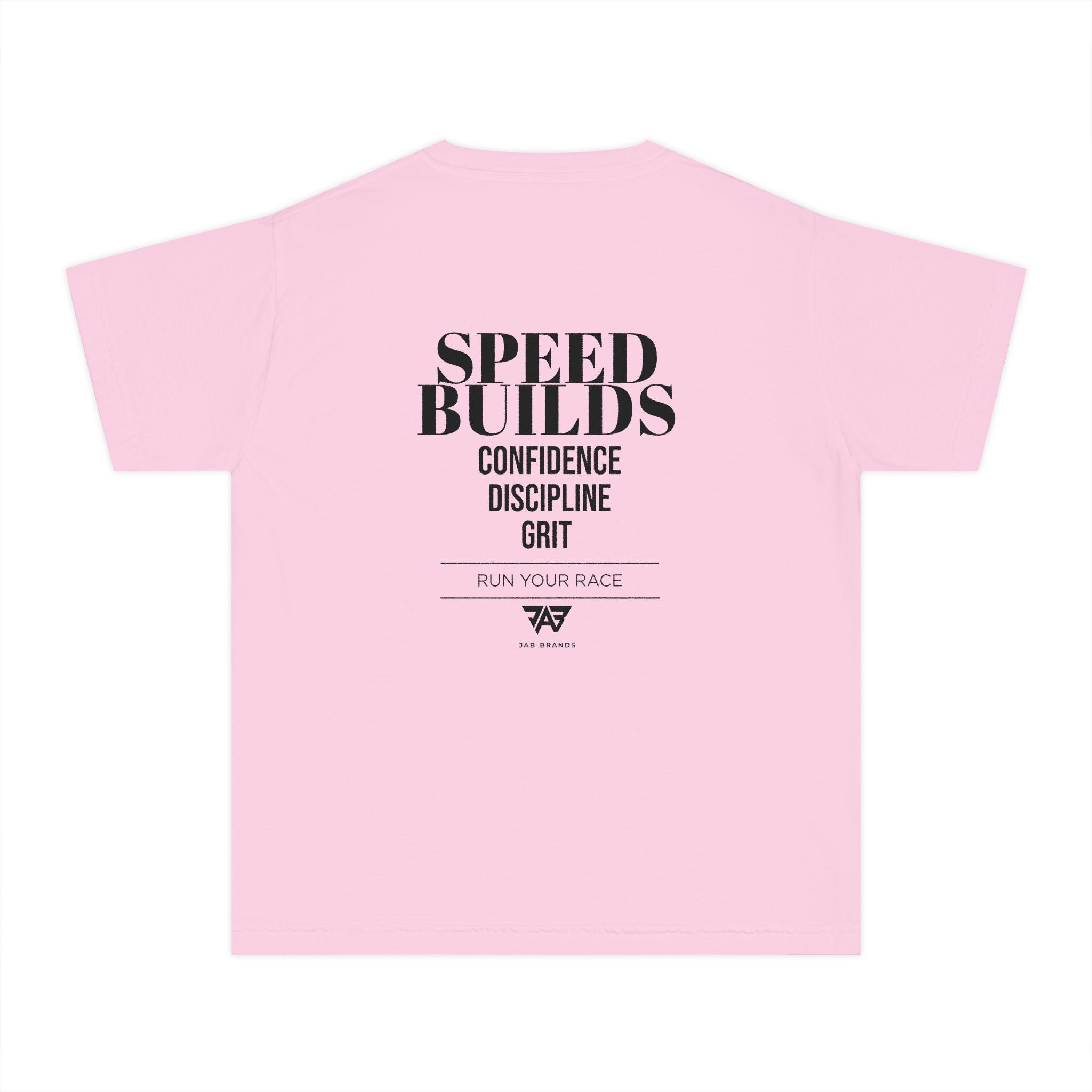 "Speed Builds: Confidence, Discipline, Grit" Youth T Shirt (Youth)