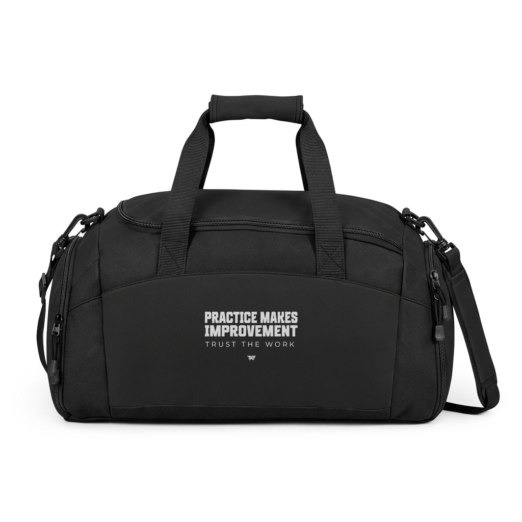 Training Bag — "Practice Makes Improvement" Workout Duffle