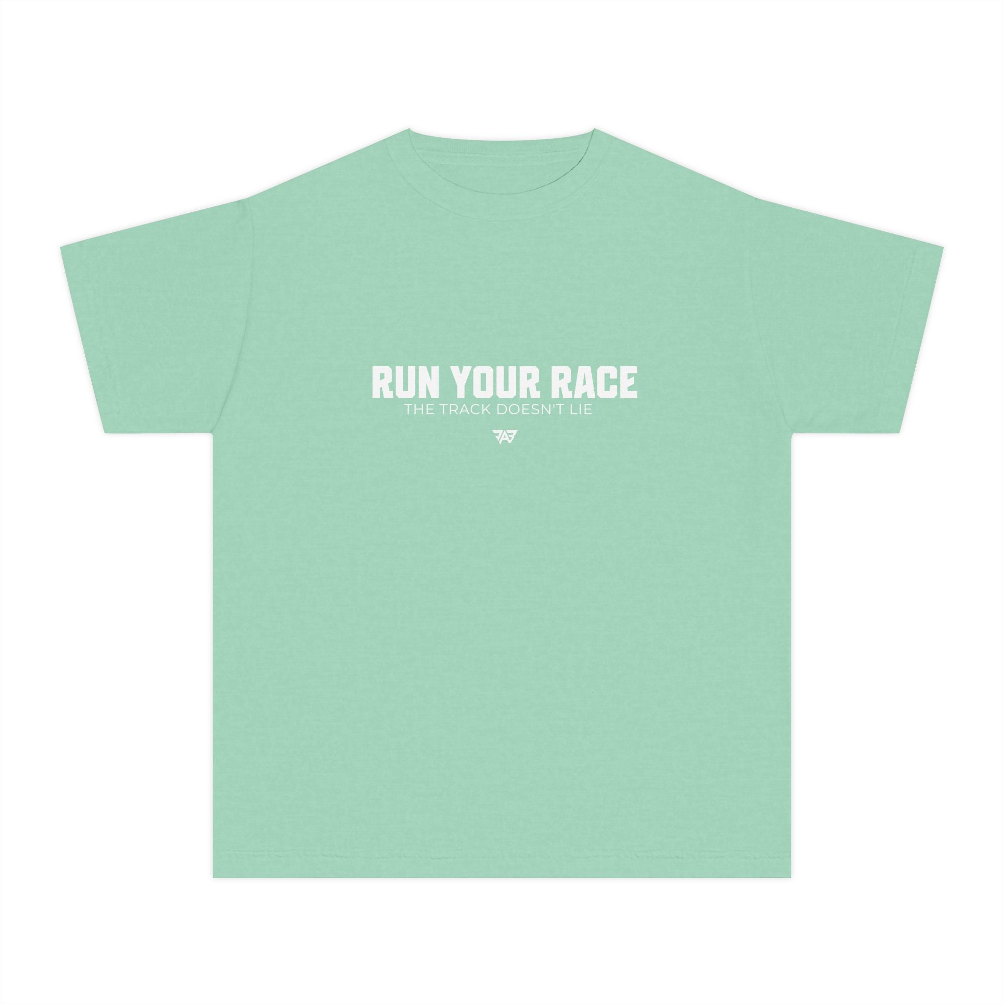 Run Your Race Youth T Shirt — Inspirational Kids Running Shirt (Youth)