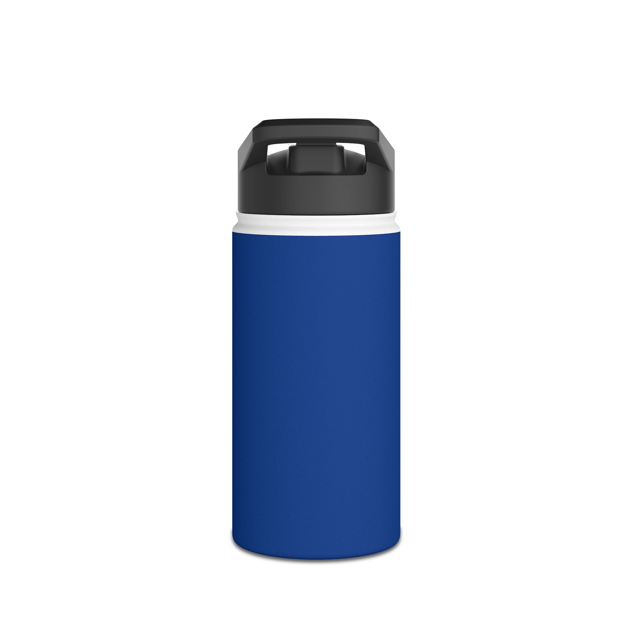 Blue Track Life Stainless Steel Water Bottle — "Work. Build. Repeat." Sports Bottle