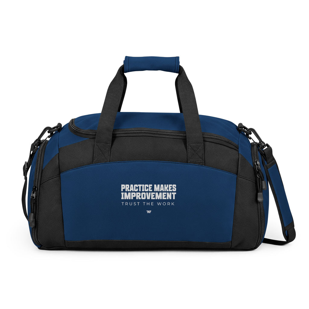 Training Bag — "Practice Makes Improvement" Workout Duffle