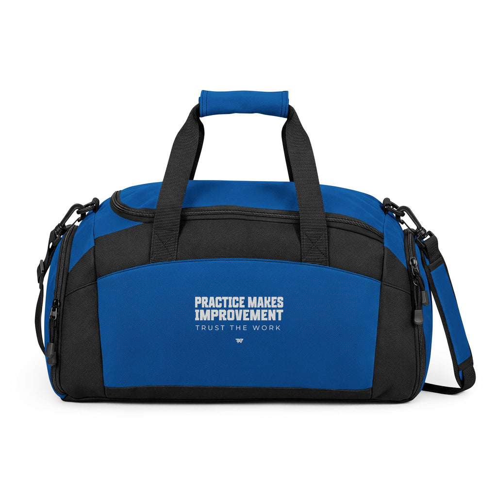 Training Bag — "Practice Makes Improvement" Workout Duffle
