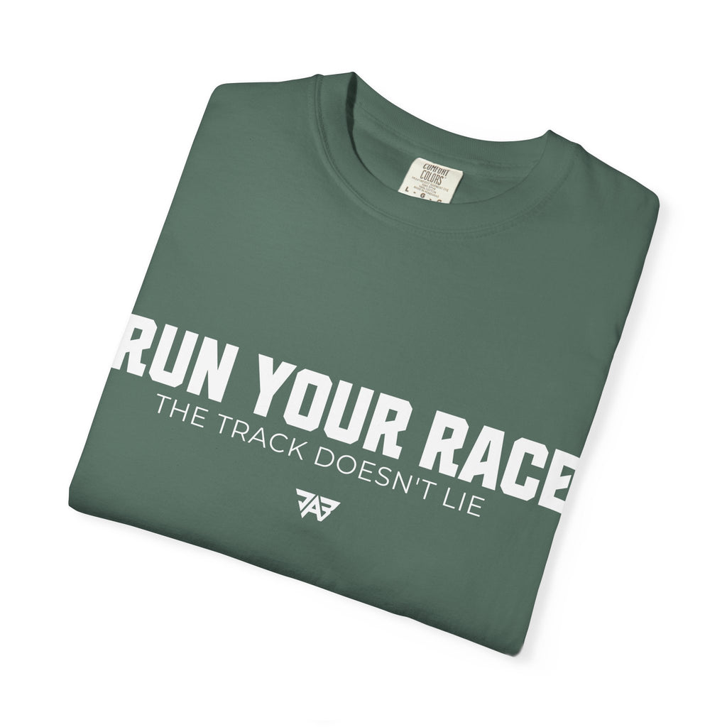 Run Your Race T-Shirt —  Track & Field Lifestyle Shirt (Adult)